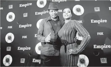  ??  ?? Cast members Terrence Howard and Taraji P. Henson pose at a special event for the television series ‘Empire’ in Los Angeles, US, on May 20, 2016. ‘Empire’ has a cast made up primarily of people of colour. — Reuters file photo