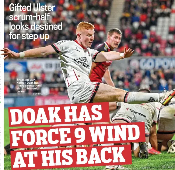  ?? SPORTSFILE ?? Breakout star: Nathan Doak has made a sensationa­l start to his senior career