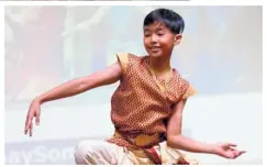  ??  ?? Inspiring: (Left) Imran speaking and Jayden (top) performing a dance during the #DanceSomet­hingNice programme.