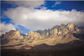  ?? COURTESY OF VISIT LAS CRUCES ?? The Organ Mountains Desert Peaks National Monument near Las Cruces.