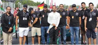  ?? – Supplied Photo ?? POSITIVE START: Ahmad Al Harthy poses for a group photograph along with his teammates and support staff.