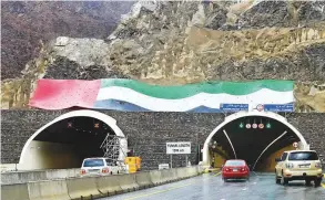  ?? Ahmed Ramzan/ Gulf News ?? The Al Raugh Tunnel on the new Sharjah-Khor Fakkan highway.