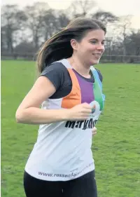  ??  ?? MaryAnn Downing’s first marathon in London later this month will be alongside 80-year-old Harry Newton, who will be running his 18th marathon