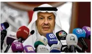  ?? AMR NABIL / AP ?? Saudi Energy Minister Prince Abdulaziz bin Salman said Tuesday that production at the Abqaiq processing facility is currently at 2 million barrels per day.