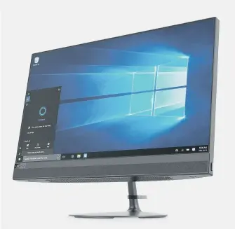  ??  ?? SCREEN ROLE: This Lenovo PC is built into the monitor.