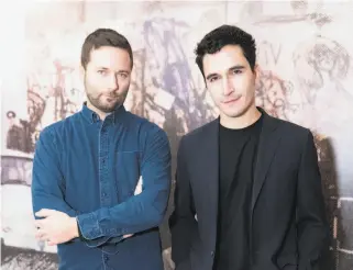  ?? Drew Altizer / Drew Altizer Photograph­y ?? Proenza Schouler’s Jack McCollough (left) and Lazaro Hernandez at an S.F. cocktail party.