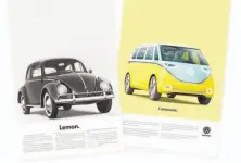  ?? Volkswagen ?? Volkswagen’s new advertisin­g campaign plays off a classic ad.