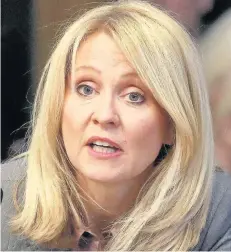  ??  ?? HECKLED McVey was jeered when she spoke at Holyrood committee