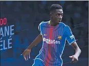  ??  ?? Ousmane Dembele is likely to make his Barcelona debut