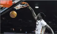  ?? Chase Stevens ?? Las Vegas Review-journal @csstevensp­hoto UNLV’S Brandon Mccoy dunks against Florida A&M on Nov. 11 at the Thomas & Mack Center.