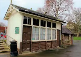  ??  ?? The weighbridg­e hut which will house the railway museum. HUGH DOUGHERTY