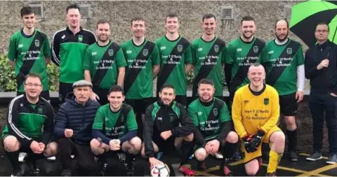  ??  ?? The Glen United team which drew with Bridgeside in the North Louth Winter League at the Friary Field on Sunday last.