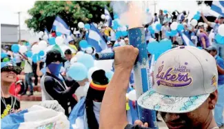  ?? F.E. ?? Nuevas marchas contra Daniel Ortega se tornaron violentas.