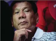  ??  ?? Duterte: “Do it yourself if you have a gun”