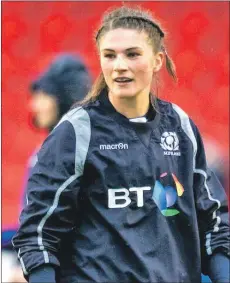  ??  ?? Former Lochaber player Helen Nelson was in action for Scotland against Italy on Friday night.