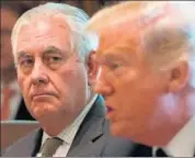  ?? AFP ?? No love lost: Rex Tillerson (left) and Donald Trump