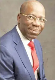  ??  ?? Governor Godwin Obaseki