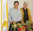  ?? Foto: Andreas Dengler ?? Yvonne Streitel (links) und Angelika Tittl vom Verein Donautal-Aktiv planen die große Fahrrad-Aktion in Wertingen und Umgebung.