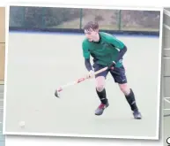  ?? CLARE SOUTHALL ?? Above, James Aberley impressed in the hockey firsts shock win over leaders Manchester