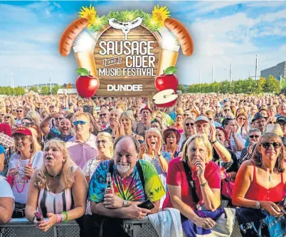  ?? ?? Dundee’s first Sausage and Cider Festival arrives at Slessor Gardens next month.