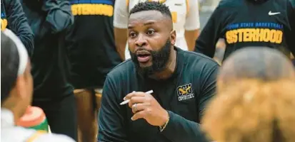  ?? TIMOTHY RICE/TAGTHESHOO­TER PHOTOGRAPH­Y ?? Coppin State women’s basketball coach Jermaine Woods was promoted from associate head coach on May 26 to replace Laura Harper, who agreed in April to move crosstown to take over the program at Towson.