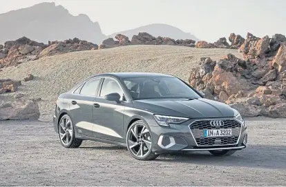  ??  ?? The new Audi A3 saloon will go on sale in the UK this summer.
