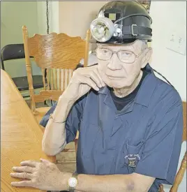  ?? Sharon montgomery-dupe/tc media ?? Jim MacLellan, 82, of Glace Bay, a former coal miner and a member of the Men of the Deeps, relaxes at home. The Men of the Deeps is preparing to celebrate its 50th anniversar­y by recreating their first time onstage and concert tour followed by a...