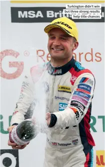  ??  ?? Turkington didn’t win but three strong results help title chances