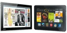  ?? Ted Kritsonis/Calgary Herald ?? The Kobo Arc 10HD and Amazon Kindle Fire HDX 8.9-inch are good eReader tablets, albeit with some distinct difference­s that might impact which one you choose to spend money on.