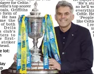  ??  ?? Scot the lot: Jackson poses yesterday with Cup