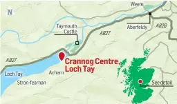  ??  ?? The centre, which currently has one crannog on the south bank of Loch Tay at a site near Kenmore, is hoping to move to a larger site at Dalerb where it can build a number of crannogs and cater to more visitors.