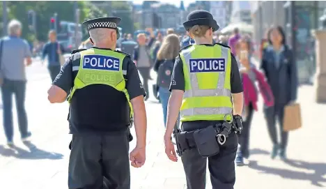  ?? Picture: Shuttersto­ck. ?? New research presents a devastatin­g breakdown of the health of Scotland’s police officers.