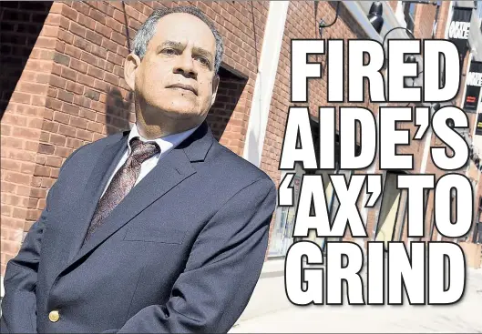  ??  ?? SPEAKING OUT: Ricardo Morales was fired from his job as a deputy commission­er at the Department of Citywide Administra­tive Services.