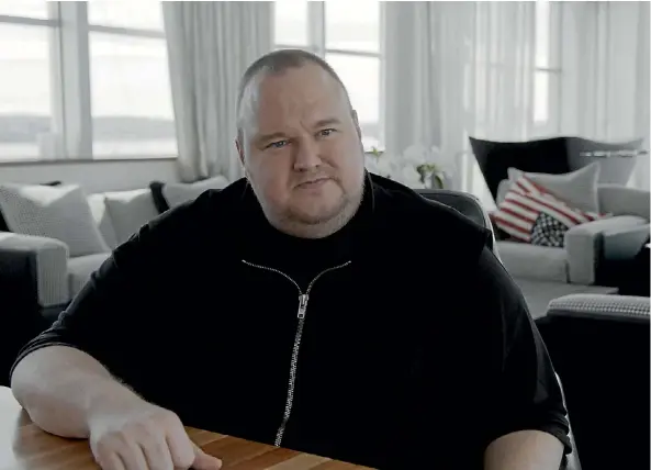  ??  ?? The young Kim Dotcom lives the high life in a still from Kim Dotcom: Caught in the Web.