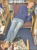  ??  ?? ASLEEP ON JOB: Teacher David Suker caught up on his shut-eye, and collected a salary, while relegated to the city’s Absent Teacher Reserve.