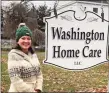  ?? Barbara Brannigan Communicat­ions / Contribute­d photo ?? Sara Guillemett­e, founder of Washington Home Care LLC in Washington, is celebratin­g the second anniversar­y of the agency that opened Dec. 21, 2019.