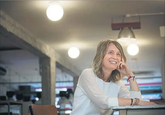  ?? ANA JIMÉNEZ ?? Leire Quintana trabaja actualment­e en Madrid en una organizaci­ón de ayuda a las mujeres como cooperante