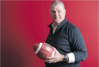  ?? TYLER ANDERSON ?? Commission­er Randy Ambrosie says the league will be discussing its CFL 2.0 agenda at an upcoming board of governors meeting, which includes looking at initiative­s around the world.