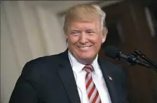  ?? Evan Vucci/Associated Press ?? President Donald Trump during a news conference Thursday in the East Room of the White House.