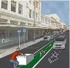  ?? PHOTO: WELLINGTON CITY COUNCIL ?? The proposed ‘‘contraflow’’ bike lane.