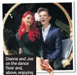  ??  ?? Dianne and Joe on the dance floor and, above, enjoying time together at the Chelsea Flower Show