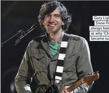  ??  ?? Gary Lightbody of Snow Patrol has always been surprised at why ‘Chasing Cars’ became such a big hit