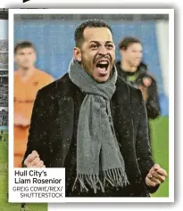  ?? GREIG COWIE/REX/ SHUTTERSTO­CK ?? Hull City’s Liam Rosenior