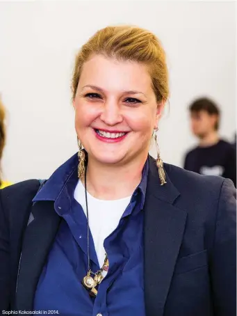  ??  ?? Sophia Kokosalaki in 2014.