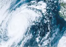  ?? FOTO: NOAA ?? El huracán Leslie se mantiene en categoría 1.