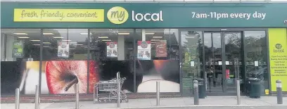  ??  ?? ●●The My Local store in Heaton Mersey