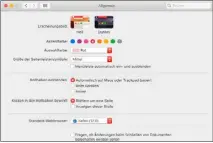  ??  ?? In den allgemeine­n Einstellun­gen können Sie den dunklen Modus aktivieren und eine der acht Akzentfarb­en (im Bild: Rot) wählen.