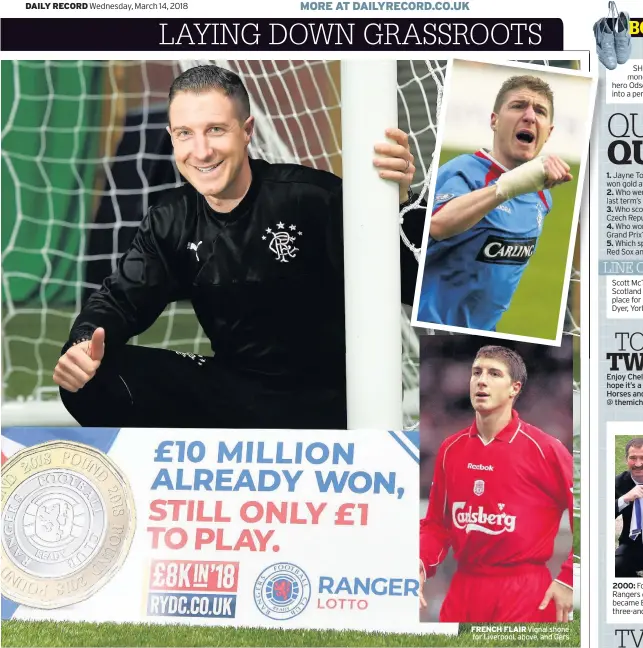  ??  ?? FRENCH FLAIR Vignal shone for Liverpool, above, and Gers