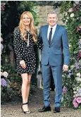 ?? ?? i Guest appearance: Deeley and husband
Patrick Kielty at Ant McPartlin’s wedding