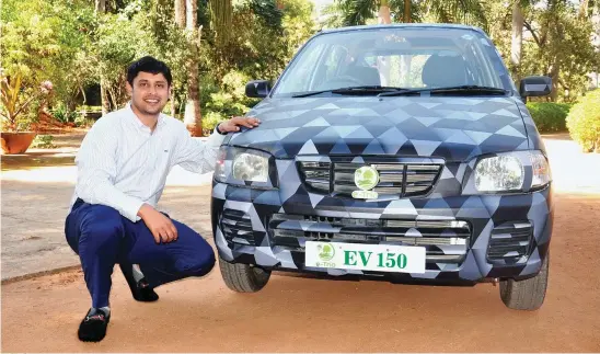  ??  ?? Sathya Y, Founder of E-Trio Automobile­s